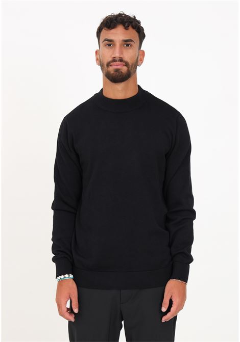 Black turtleneck sweater for men SELECTED HOMME | 16086643Black